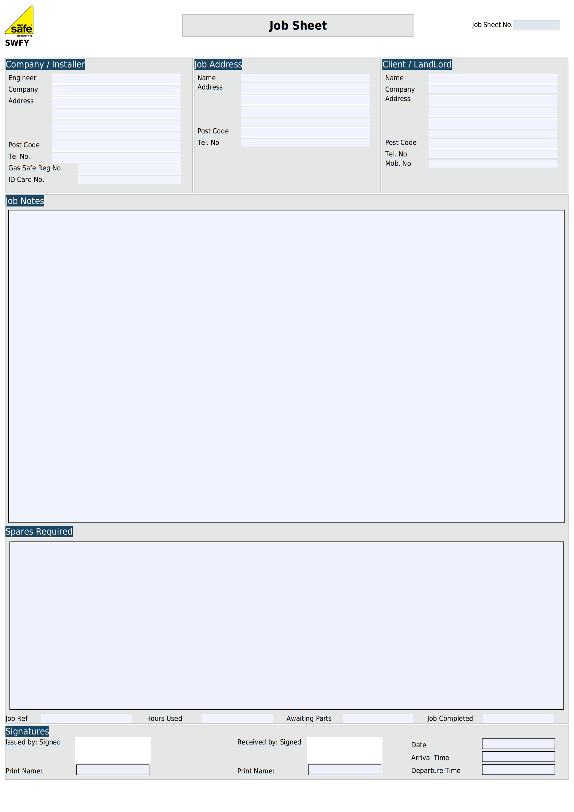 Sample image of the legionella risk assessment template